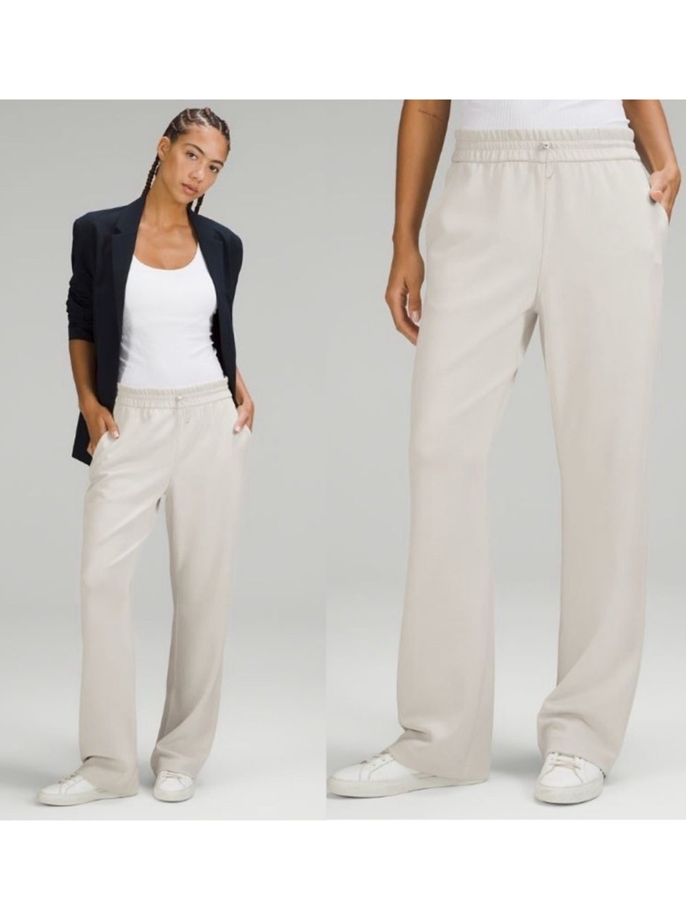 Lululemon softstream Wide Leg Pants high rise lounge sz 6 W5EGTS full length - Picture 13 of 13